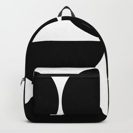 Mid Century Modern Black Square Backpack