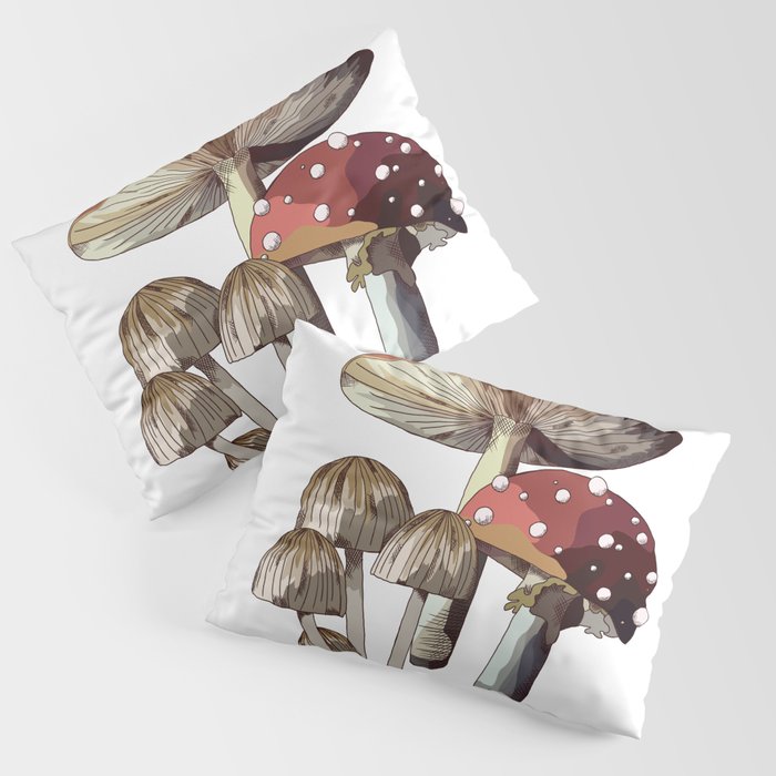 Mushroom Trio Pillow Sham