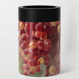 Grapes Against White Wall by Edwin Deakin Can Cooler