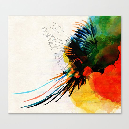macaw Canvas Print