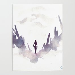 Alone in the ruined city Poster