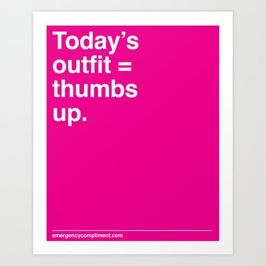 Today's Outfit Art Print
