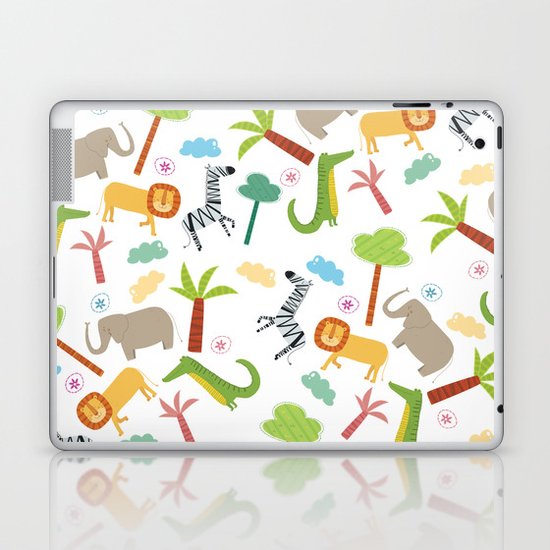 A HAPPY DAY IN JUNGLE Laptop & iPad Skin