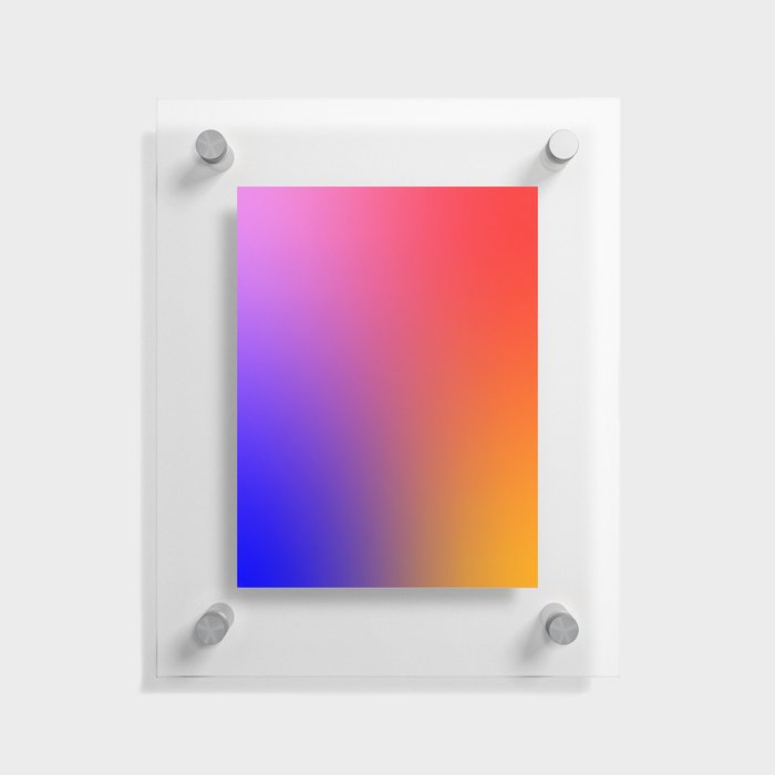 72 Rainbow Gradient Colour Palette 220506 Aura Ombre Valourine Digital Minimalist Art Floating Acrylic Print