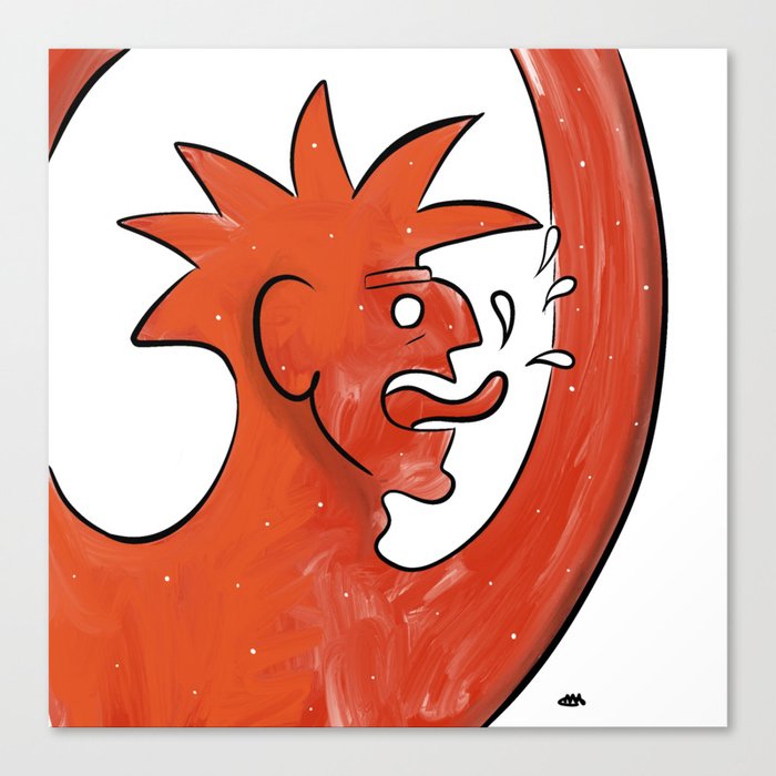 Spitting Rage Canvas Print