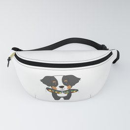 Autism Awareness Month Puzzle Heart Dog Fanny Pack