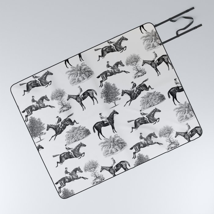 HORSE RACING  Picnic Blanket