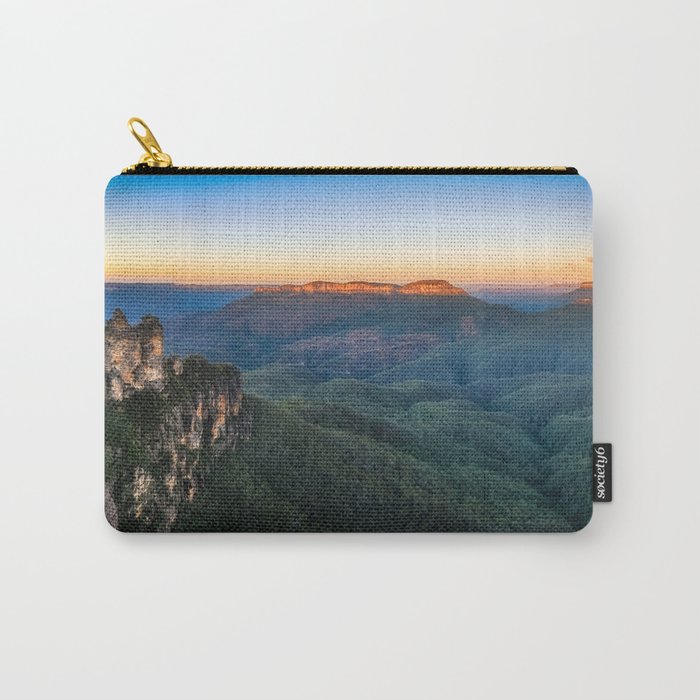 Three Sisters Sunrise View in Blue Mountains, Australia Carry-All Pouch