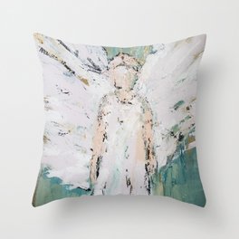 Abstract Angel Painting Throw Pillow