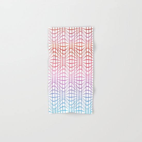 Straight and curved lines - Optical Game 19 Hand & Bath Towel