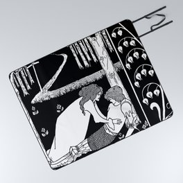 “How Sir Lancelot Was Discovered” by Aubrey Beardsley Picnic Blanket