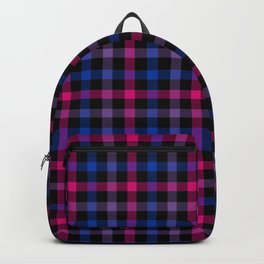 Bisexual Pride Checkered Pride Plaid Backpack