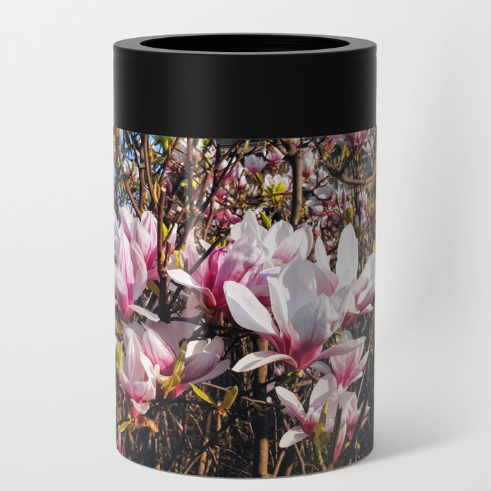 Flower blooming pink Can Cooler