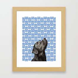 Black Labrador Framed Art Print