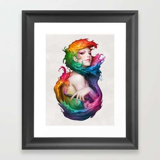 Angel of Colors Framed Art Print