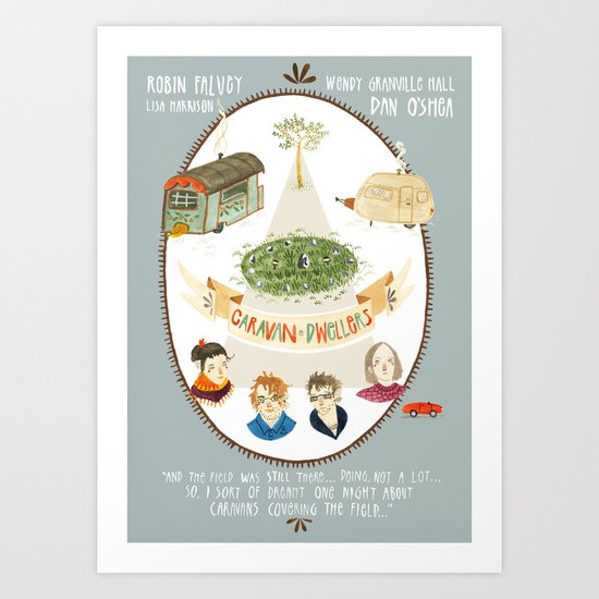Caravan Dwellers Art Print