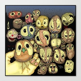 Potato animals Canvas Print