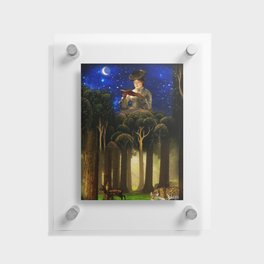 When the night screen goes down Floating Acrylic Print