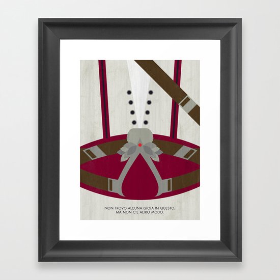 Video Game Poster: Assassin Framed Art Print
