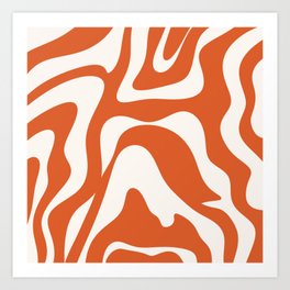 23 Abstract Liquid Swirly Shapes 220816 Valourine Digital Design  Art Print