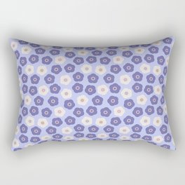 SPRING DAISIES FLORAL PATTERN with VERY PERI PURPLE Rectangular Pillow