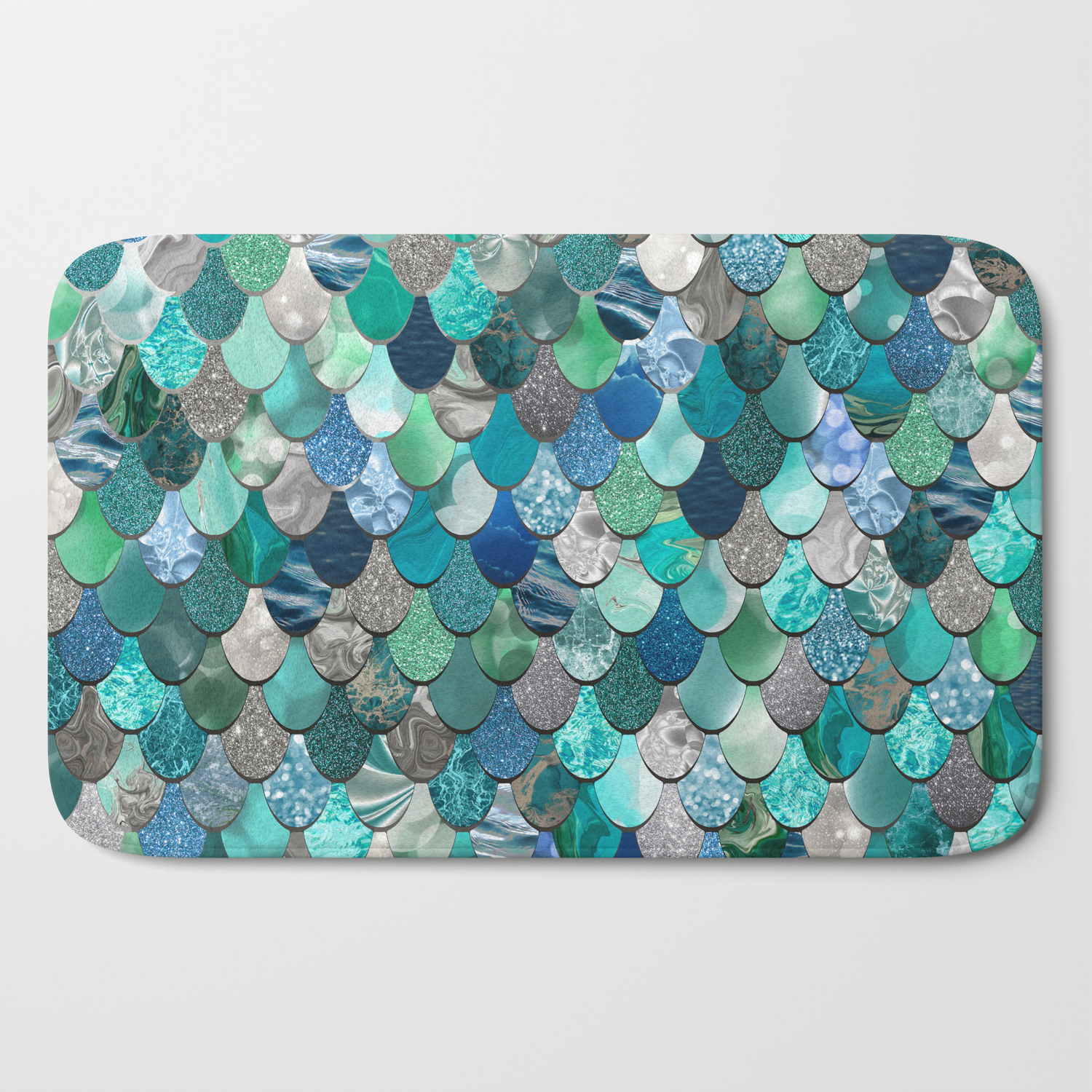 aqua bath mat