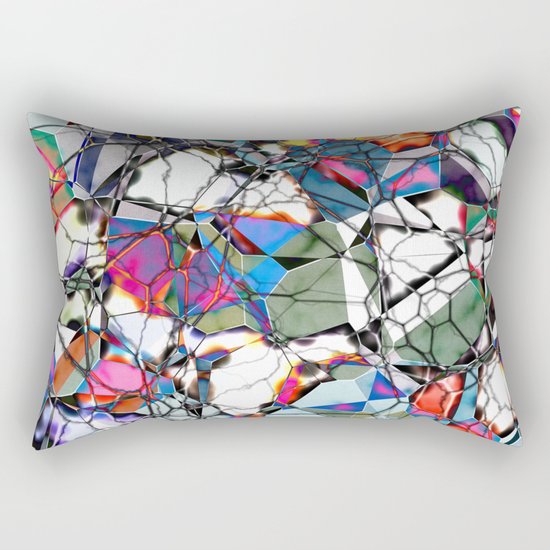 Abstract Geometric Web Rectangular Pillow