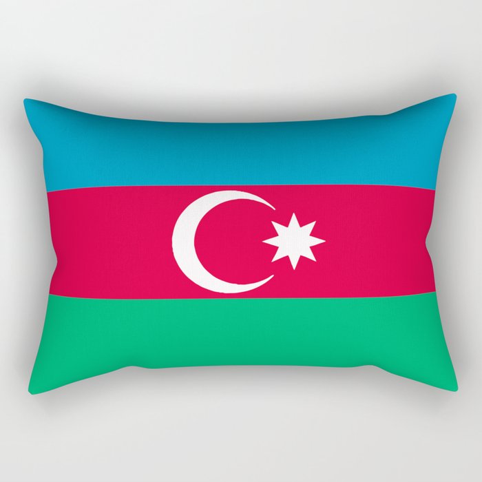 Azerbaijan Flag Rectangular Pillow