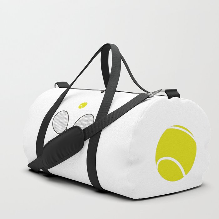 Tennis Racket And Ball 2 Duffle Bag By Marodek