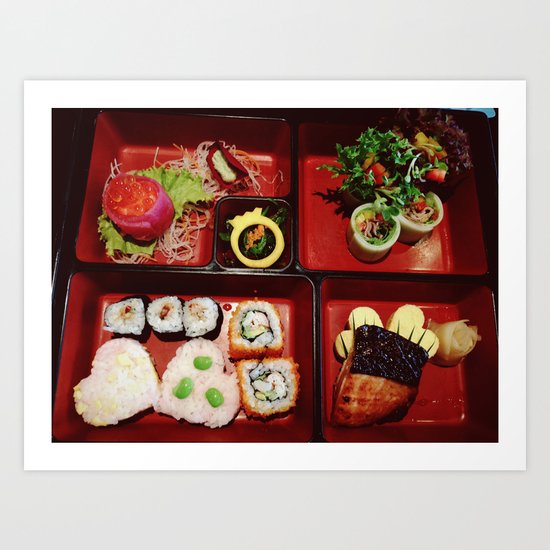 Cute Bento Art Print