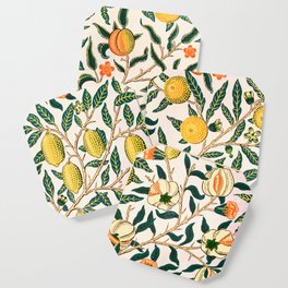 Lemon tree pattern vintage William Morris print Coaster