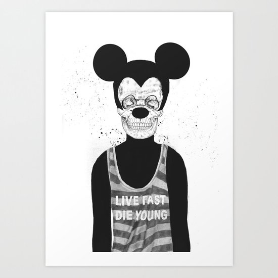 Dead mouse Art Print