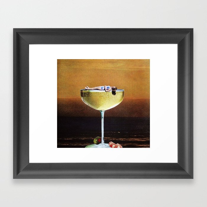 Champagne Sunset Framed Art Print
