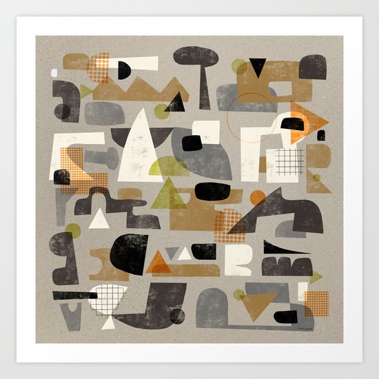 IMPERFECT SHAPES Art Print