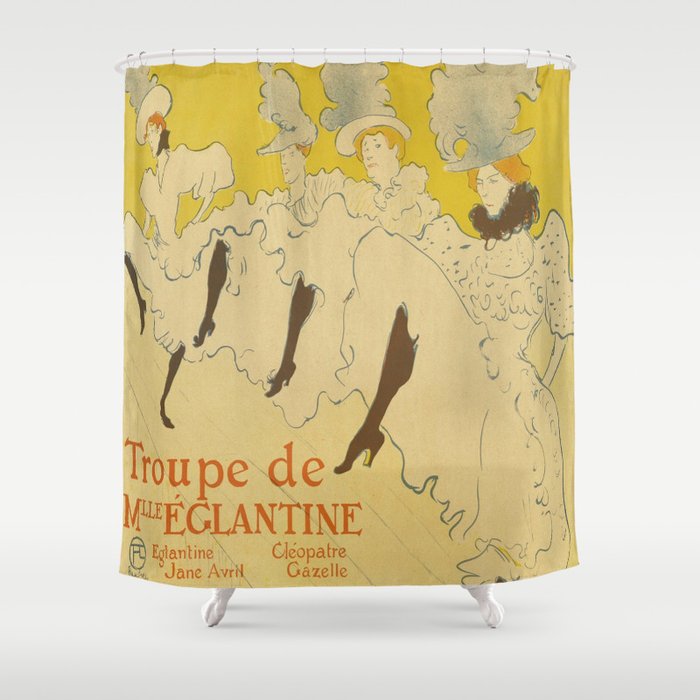Henri de Toulouse-Lautrec - Troupe Mademoiselle Eglantine Shower Curtain