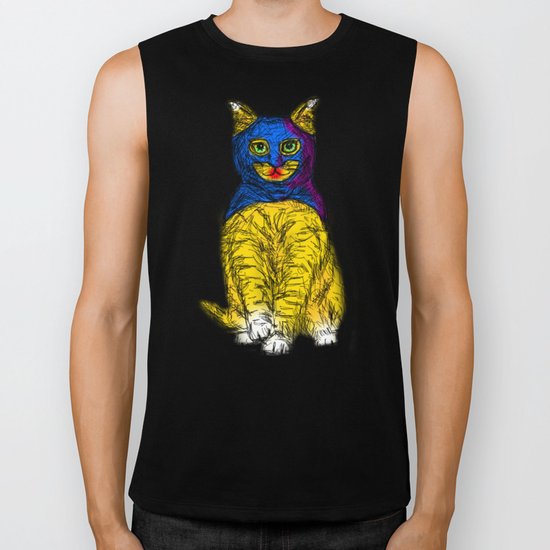BAT CAT Pattern 1 Biker Tank