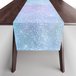 Iridescent Diamond Sparkle Table Runner