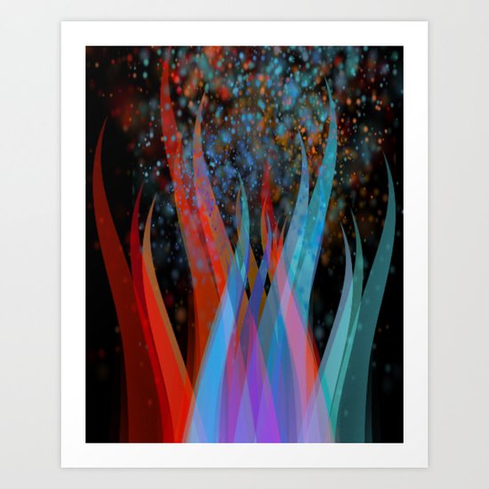 campfire narrative II Art Print