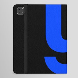 letter Y (Blue & Black) iPad Folio Case