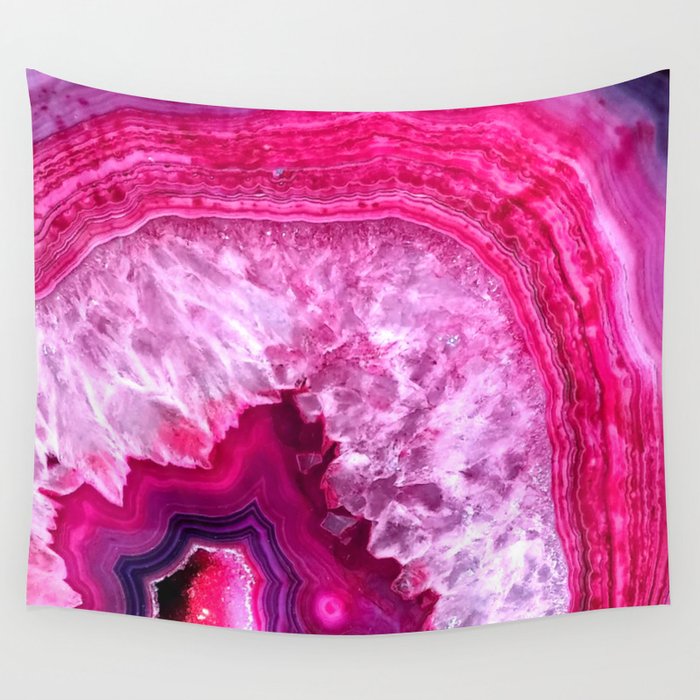 pink agate Wall Tapestry