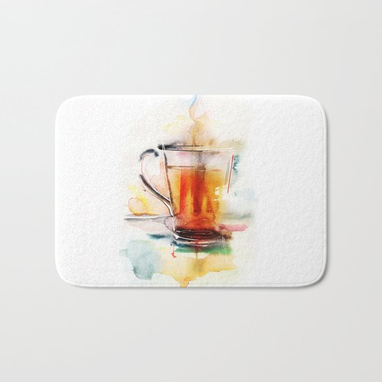 Black tea Bath Mat