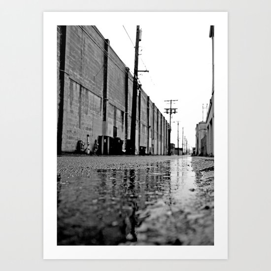 Gritty urban alley Art Print