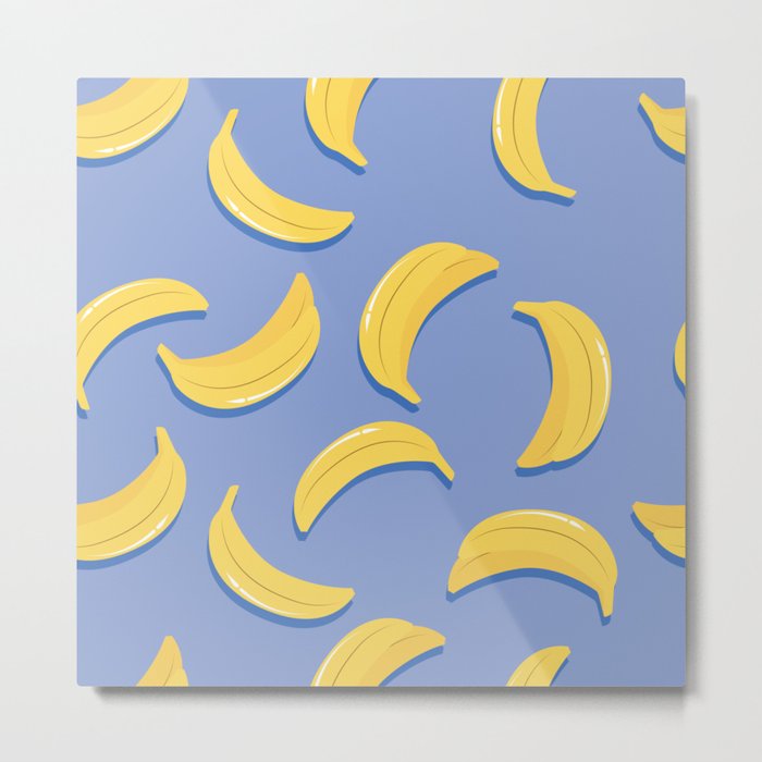 Banana pattern 01 Metal Print
