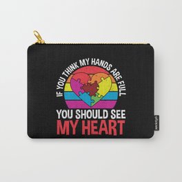 My Heart Is Full Autism Awareness Carry-All Pouch