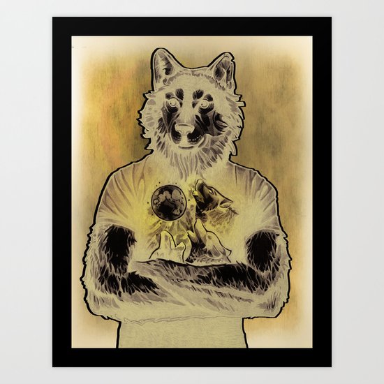 Four Wolf Moon Art Print