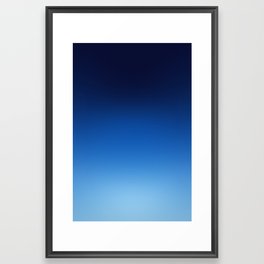 Blue Gradient Art Framed Art Print