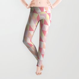 tiny triangles pattern pink Leggings