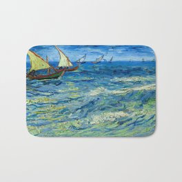 Vincent van Gogh The Sea at Saintes-Maries, 1888  Bath Mat