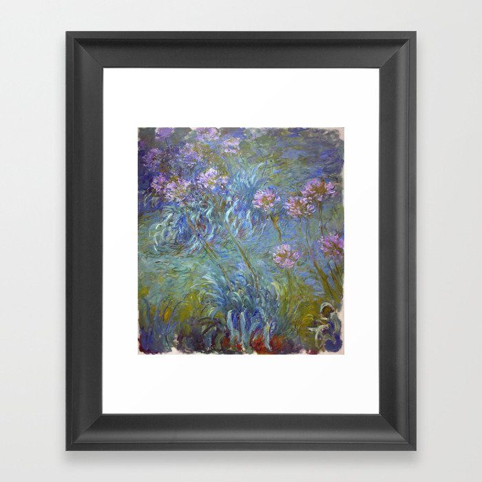 Agapanthus by Claude Monet Framed Art Print