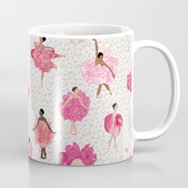 Dance of the Peony Flowers  - with White background Mug